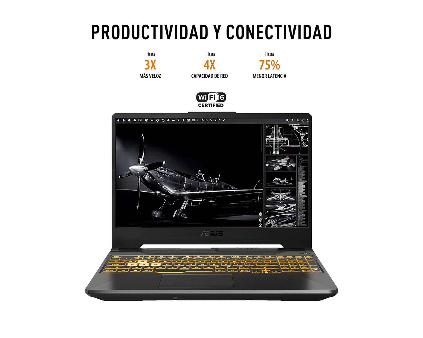 Foto 10 pulgar | Laptop Gamer Asus TUF FX506HEB 15.6" Windows 11 Home Intel Core i5 8 GB RAM 512 GB SSD Gris