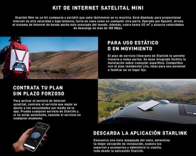 Foto 7 | Internet Starlink Mini Antena de Alta Velocidad