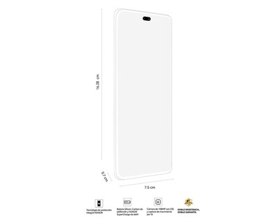 Foto 6 | AT&T/Unefon Honor Magic 7 Lite 512 GB Morado + Audífonos