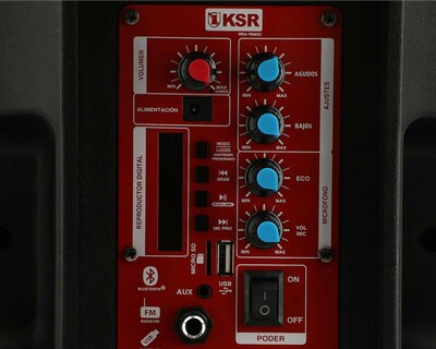 Foto 5 | Bocina Bluetooth Portátil Kaiser MSA-7908SC 20 W con Luces