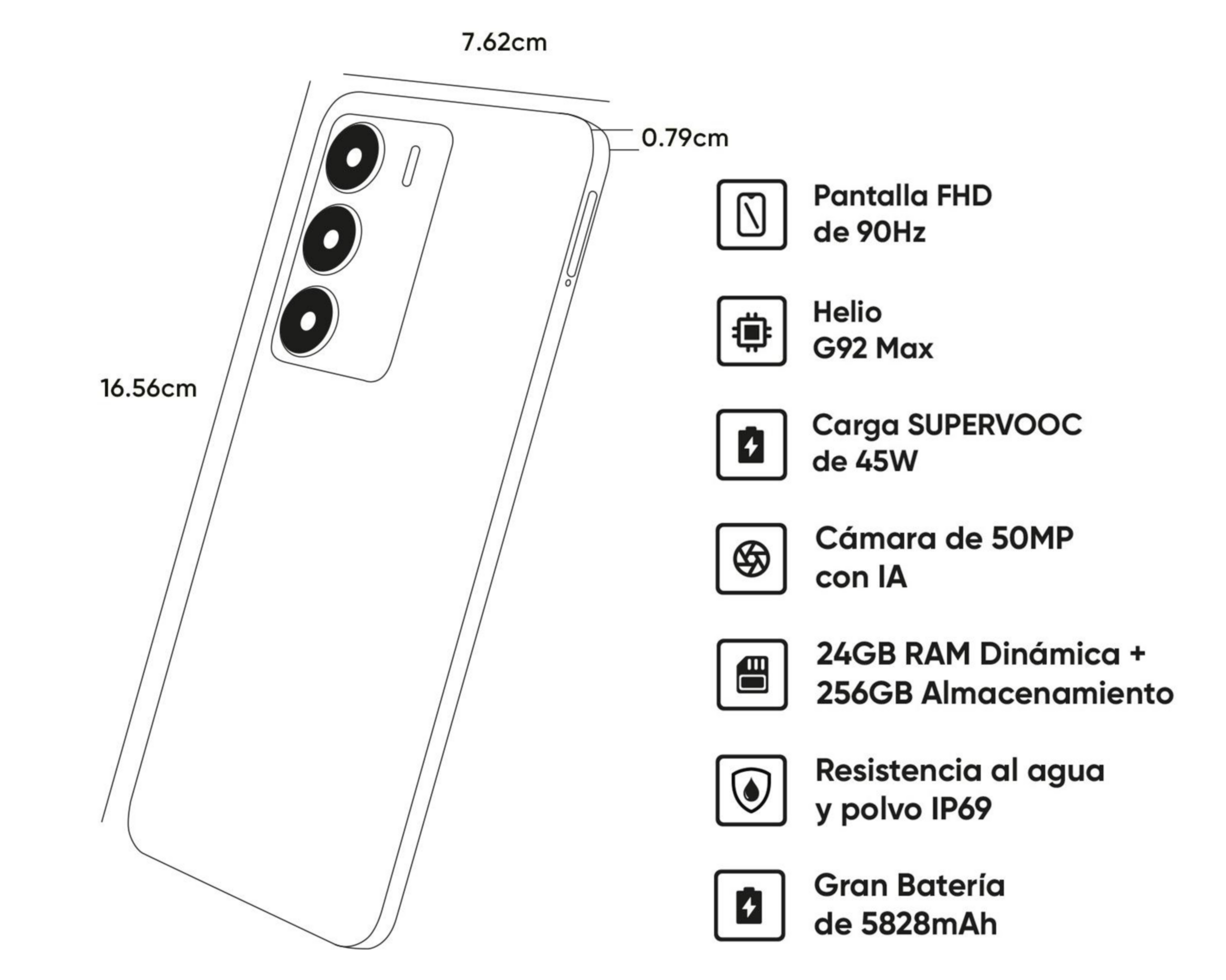 Foto 10 pulgar | Telcel Realme C75 256 GB Dorado + Audífonos y Bocina