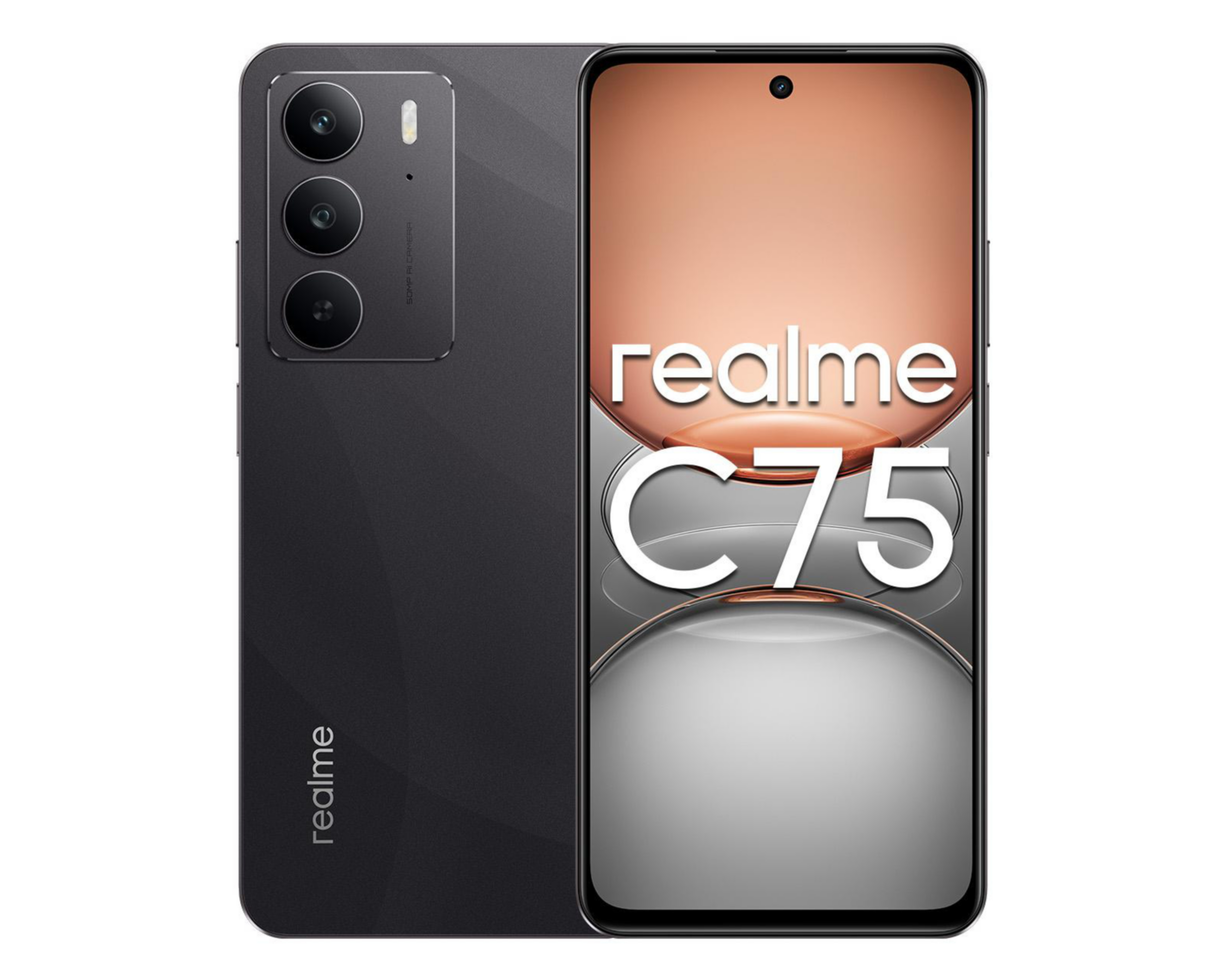 Foto 3 pulgar | Telcel Realme C75 256 GB Negro + Bocina Bluetooth + Audífonos