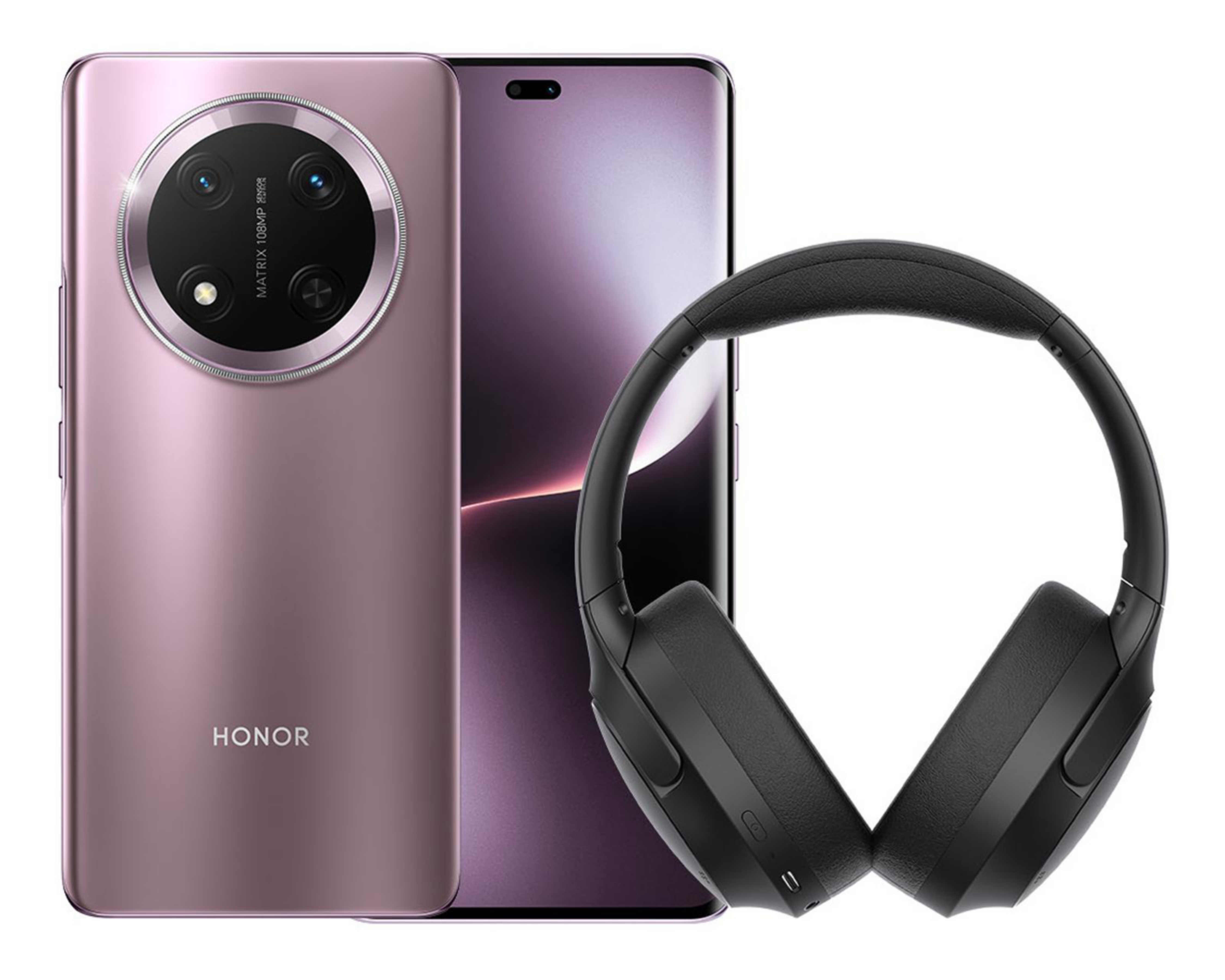 Foto 2 pulgar | Telcel Honor Magic 7 Lite 512 GB Morado + Audífonos Honor Choice VZ Sport Mate