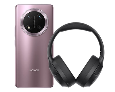 Foto 2 | Telcel Honor Magic 7 Lite 512 GB Morado + Audífonos Honor Choice VZ Sport Mate