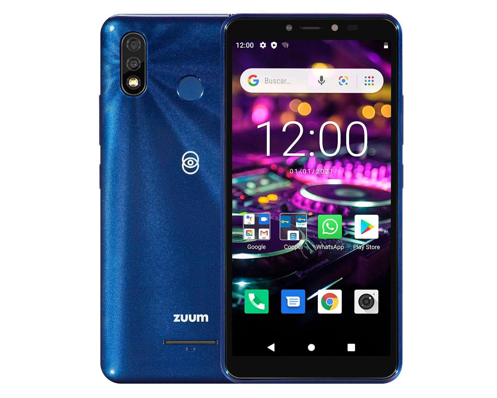 Foto 2 pulgar | Celular Zuum Desbloqueado Akus Pro Dual Sim 32 GB Azul