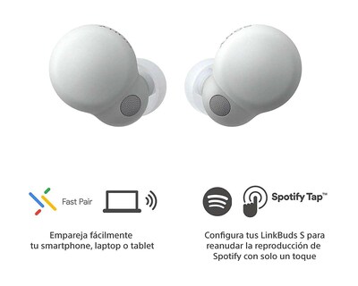 Foto 3 | Audífonos True Wireless Sony Link Buds S con Noise Cancelling Blancos