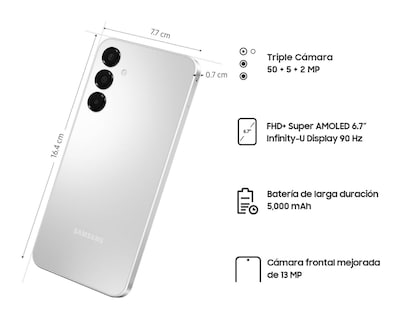 Foto 6 | Movistar Samsung Galaxy A16 128 GB Gris