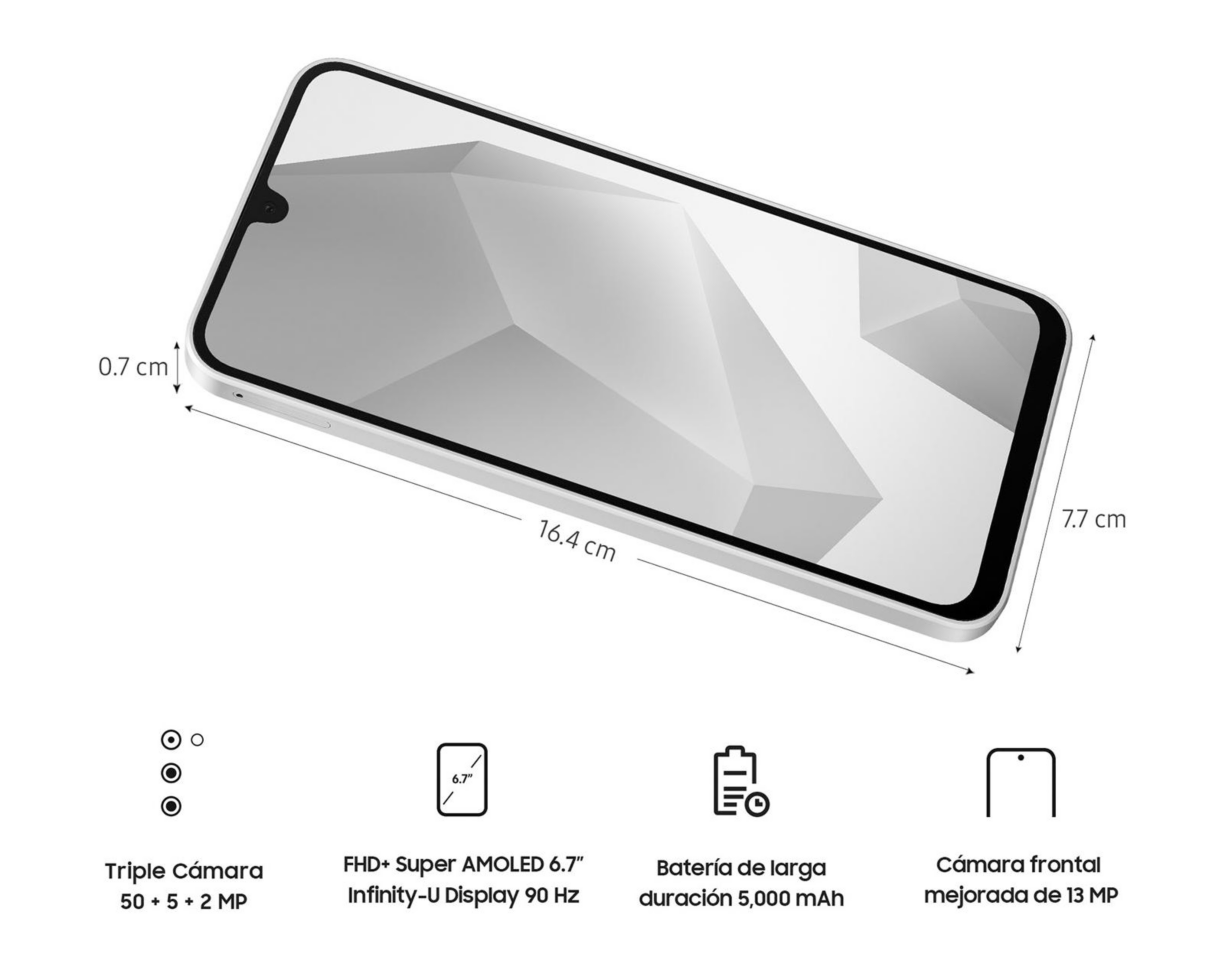 Foto 8 pulgar | Movistar Samsung Galaxy A16 128 GB Gris