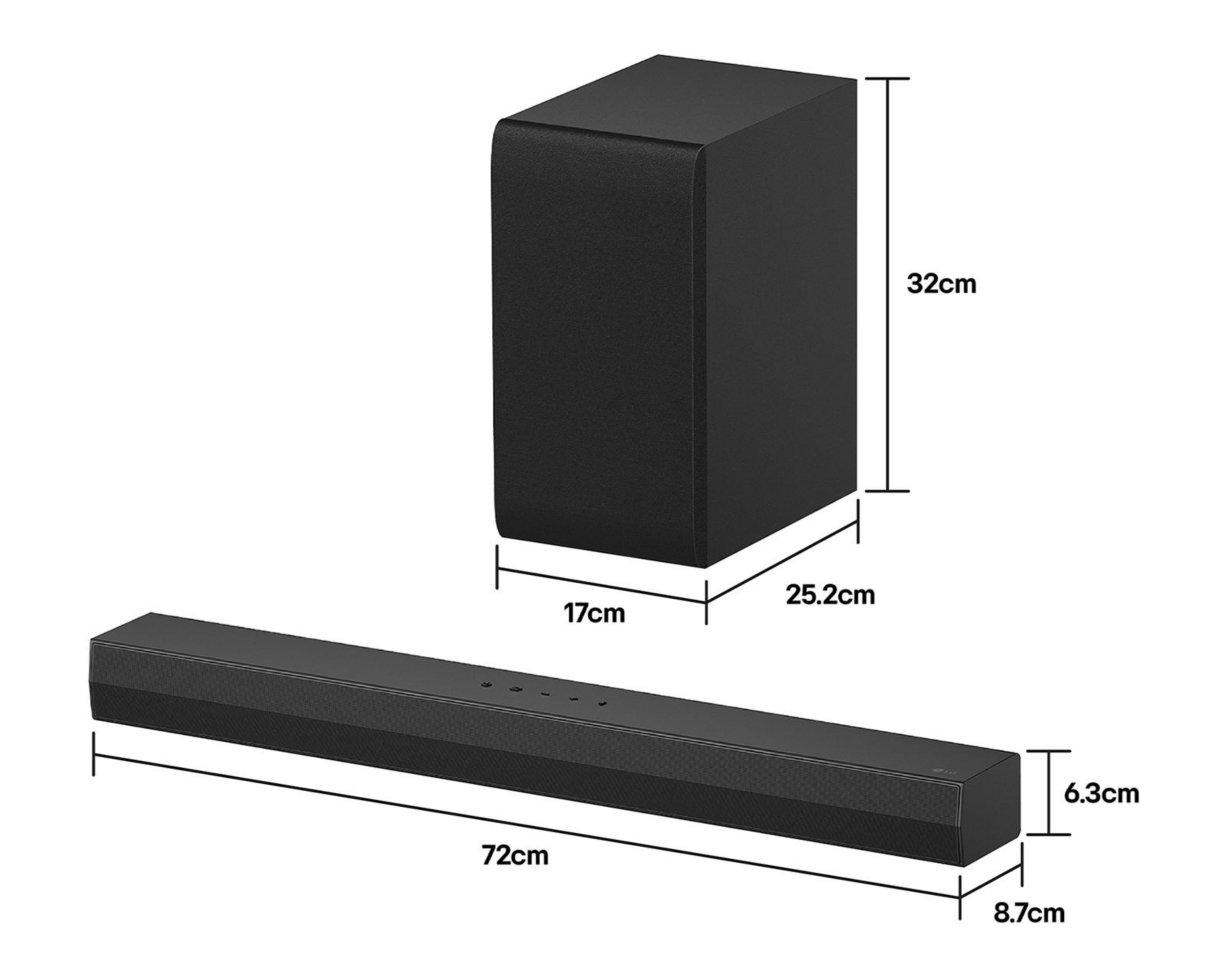 Foto 9 pulgar | Barra de Sonido LG S40T con Subwoofer