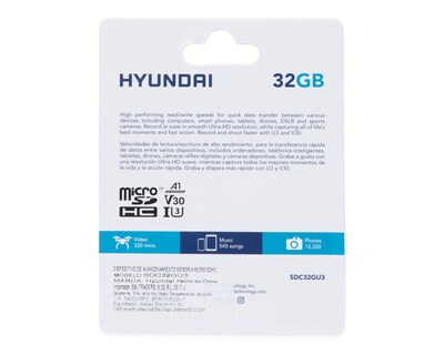 Foto 2 | Memoria MicroSDHC Hyundai 32 GB Clase 10