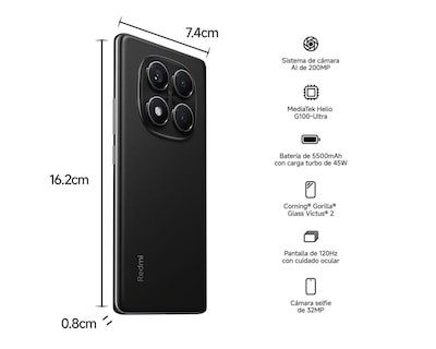 Foto 6 | Movistar Xiaomi Redmi Note 14 Pro 256 GB Negro