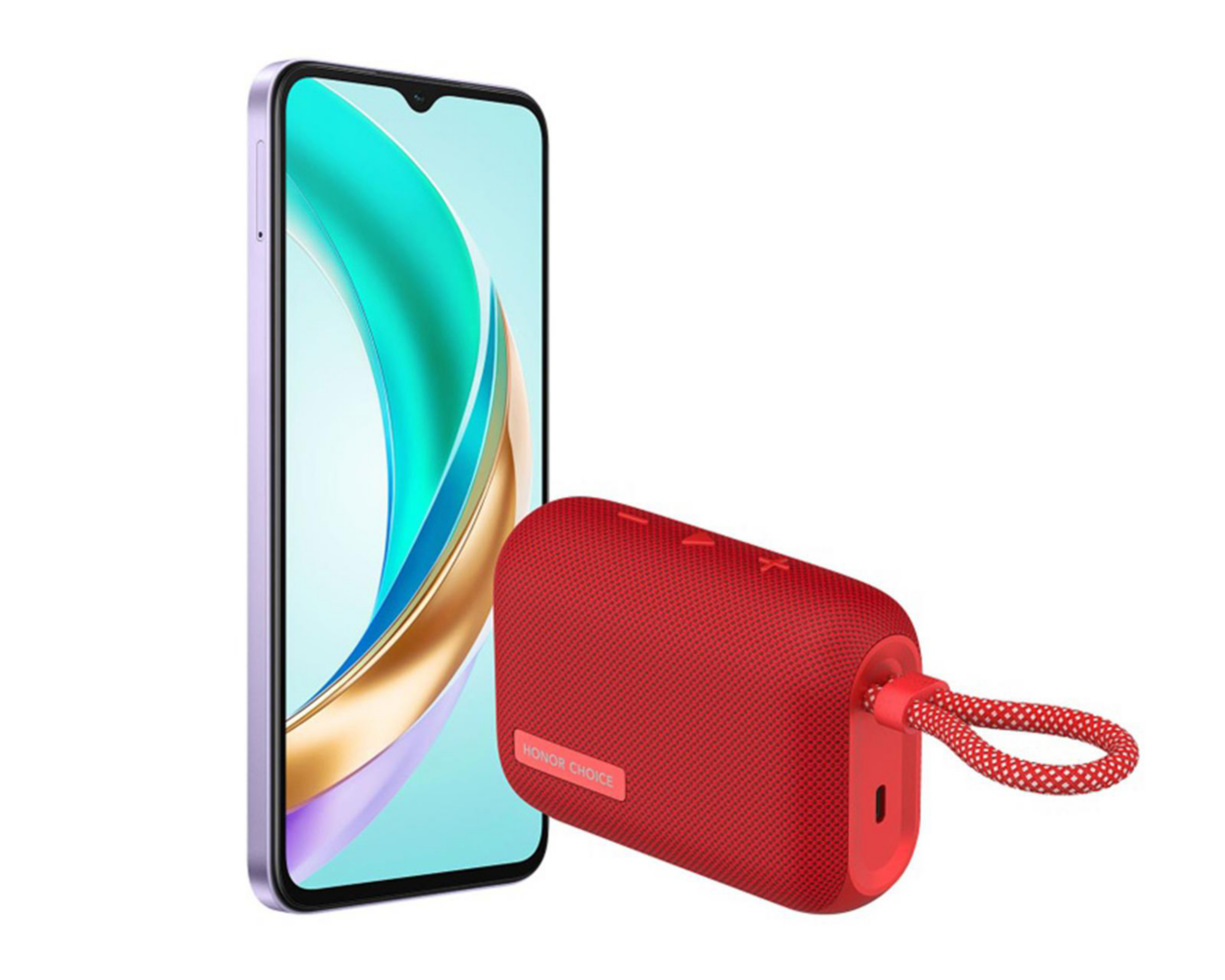 Foto 5 pulgar | Movistar Honor X6B 256 GB Morado + Bocina