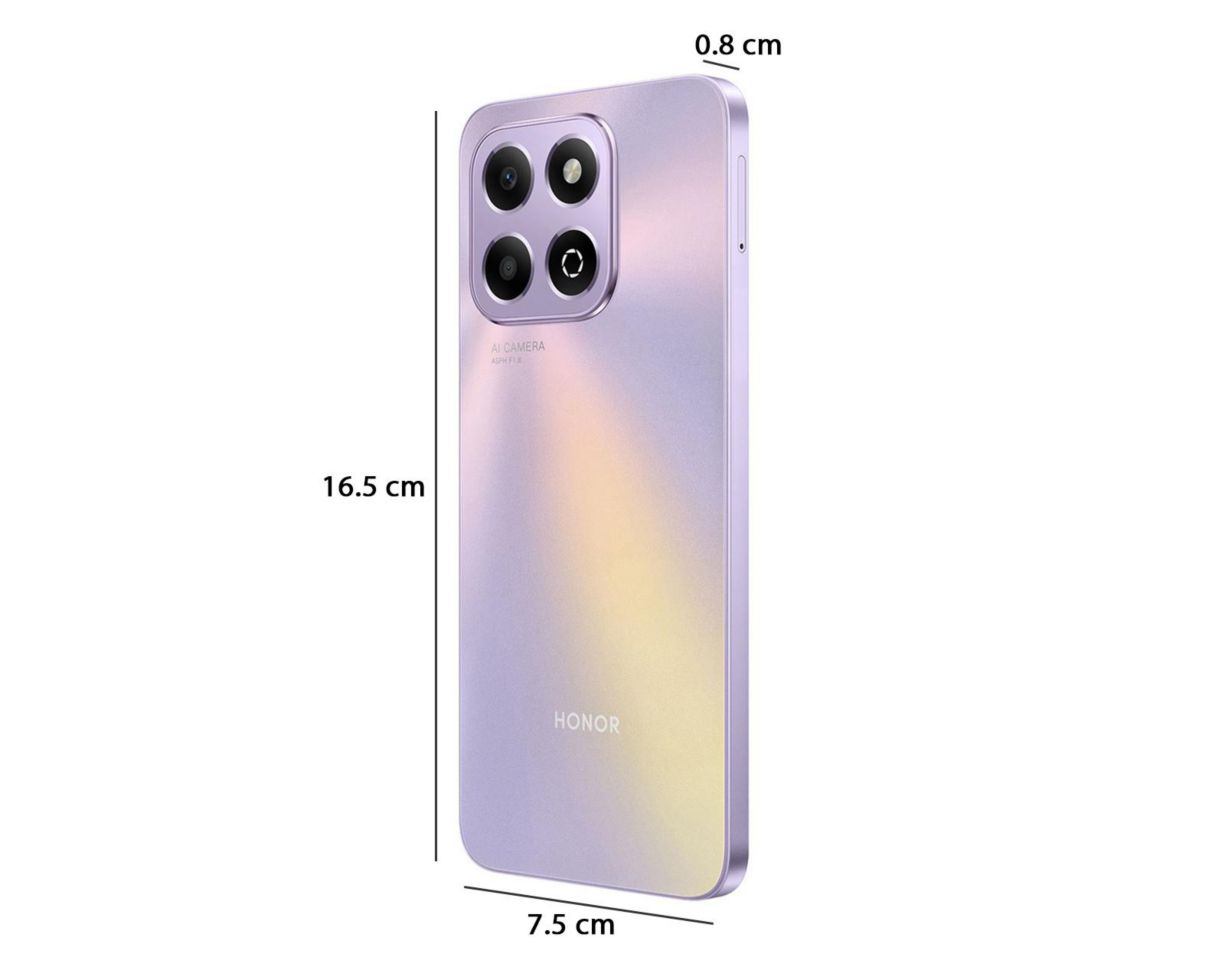 Foto 10 pulgar | Movistar Honor X6B 256 GB Morado + Bocina