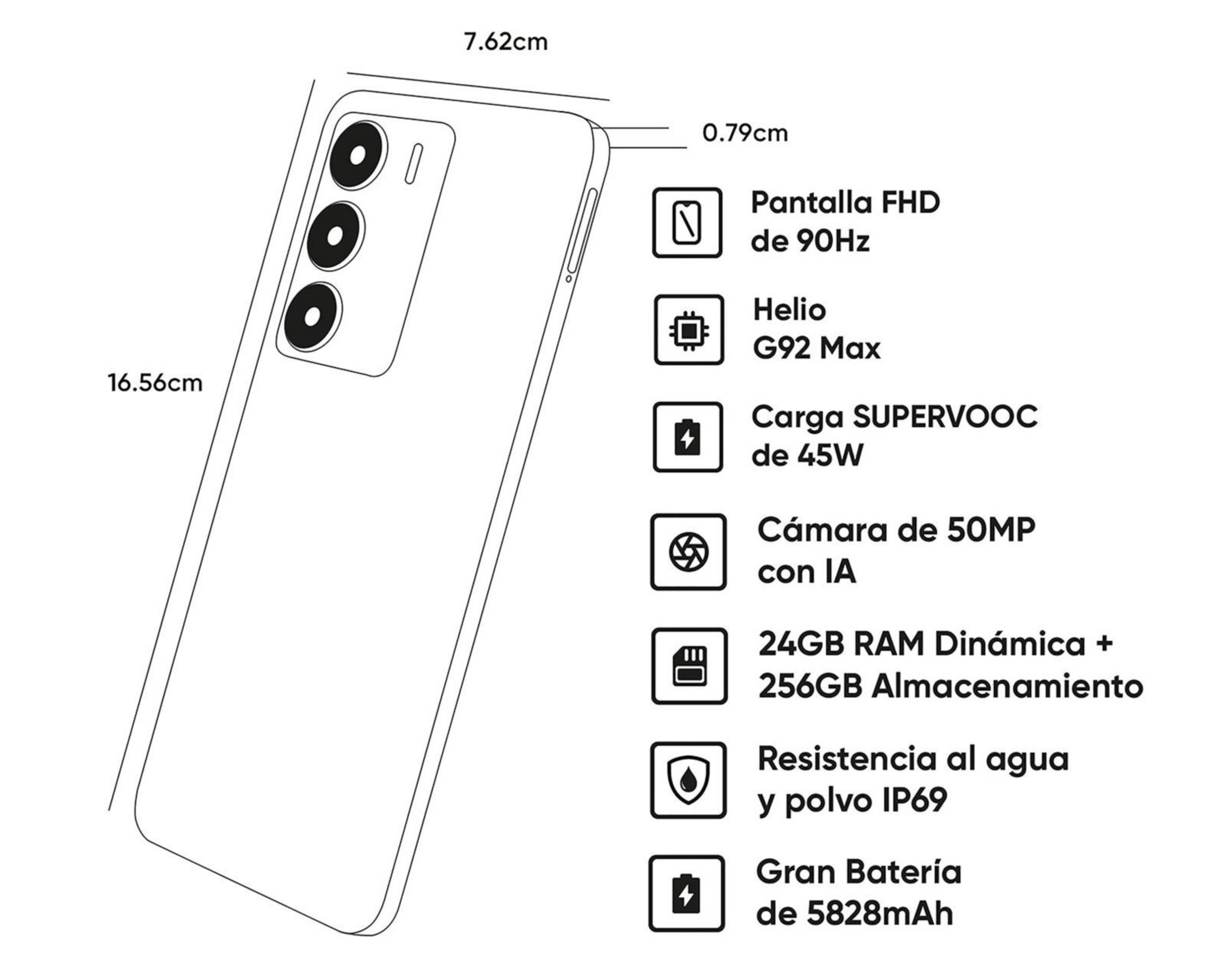 Foto 11 pulgar | Celular Realme C75 256 GB Dorado + Audífonos y Bocina