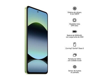 Foto 8 | Telcel Xiaomi Redmi Note 14 256 GB Verde