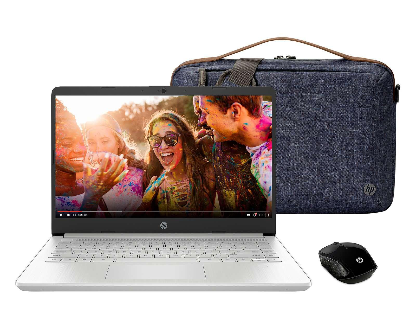 Laptop HP 14-DQ252LA 14' Windows 11 Home Intel Core i5 8 GB RAM 256 GB SSD Plateada + Mouse y Maletín $12,599