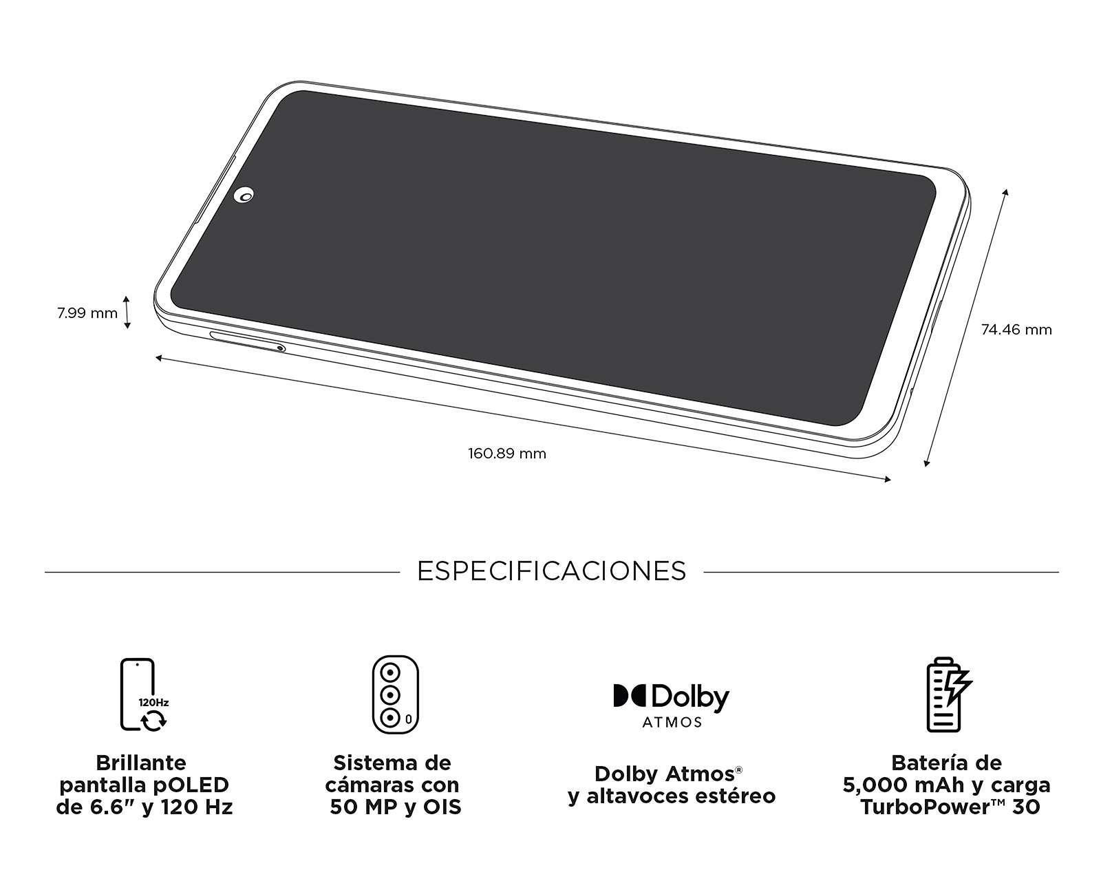 Foto 8 | Celular Motorola Desbloqueado G82 5G 128 GB Blanco