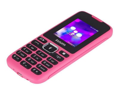 Foto 4 | Celular Zuum Desbloqueado Skip II Dual Sim 4 MB Rosa