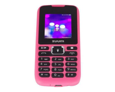 Foto 5 | Celular Zuum Desbloqueado Skip II Dual Sim 4 MB Rosa