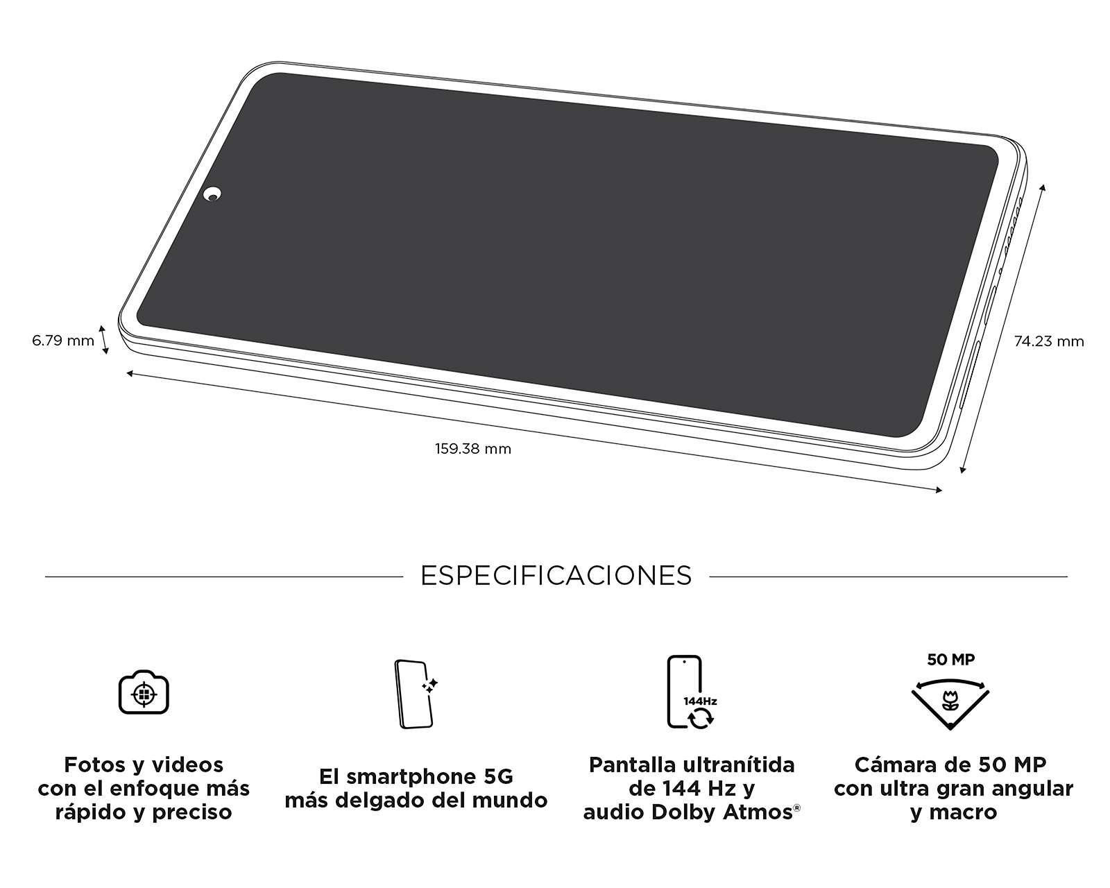 Foto 8 | Celular Motorola Liberado Moto Edge 30 128 GB Gris