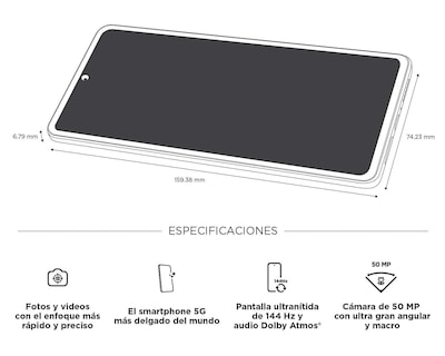 Foto 8 | Celular Motorola Liberado Moto Edge 30 128 GB Gris