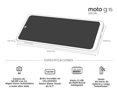 Foto 10 | AT&T Motorola Moto G15 256 GB Verde