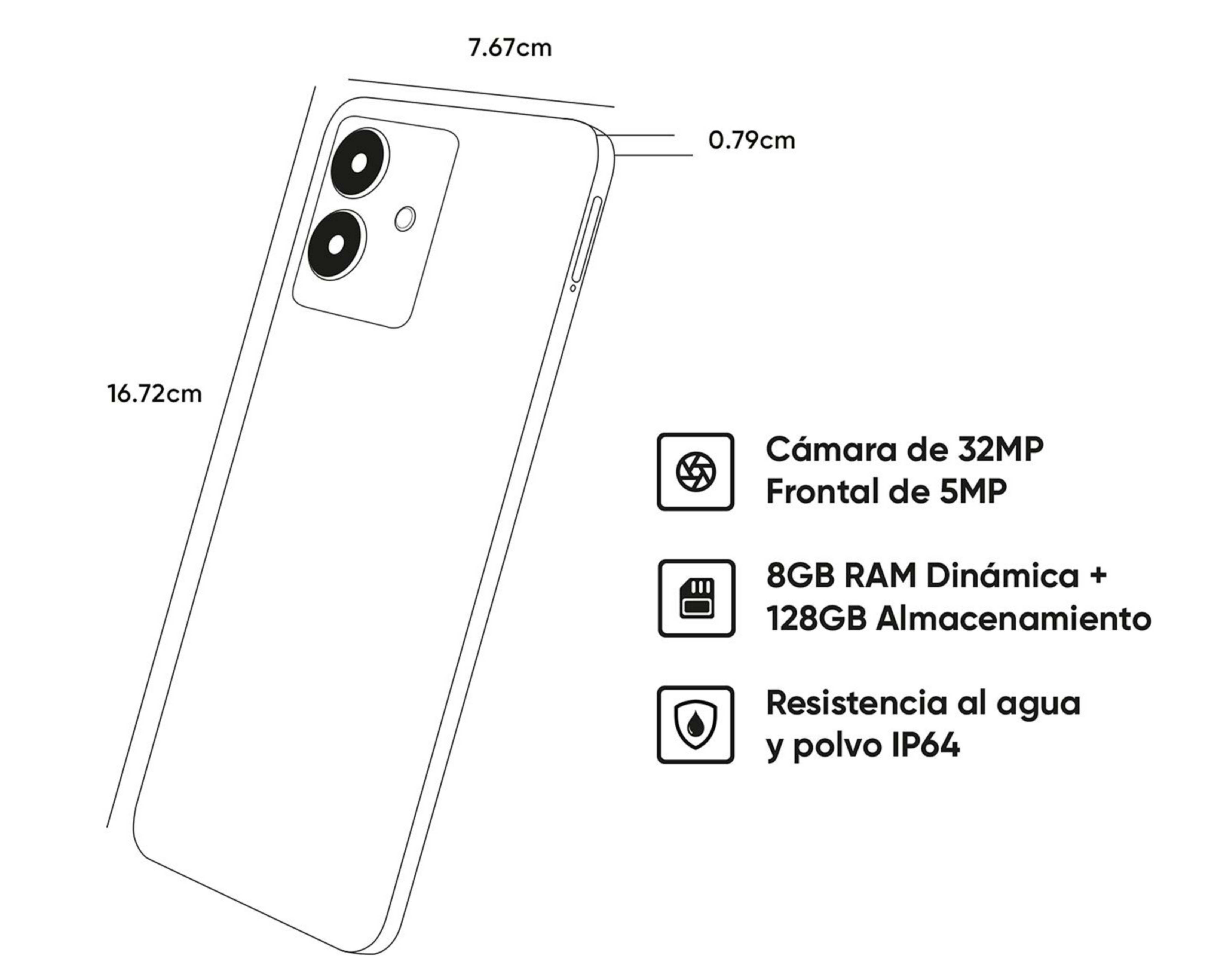 Foto 10 pulgar | Celular Realme Note 60 Liberado 128 GB Negro