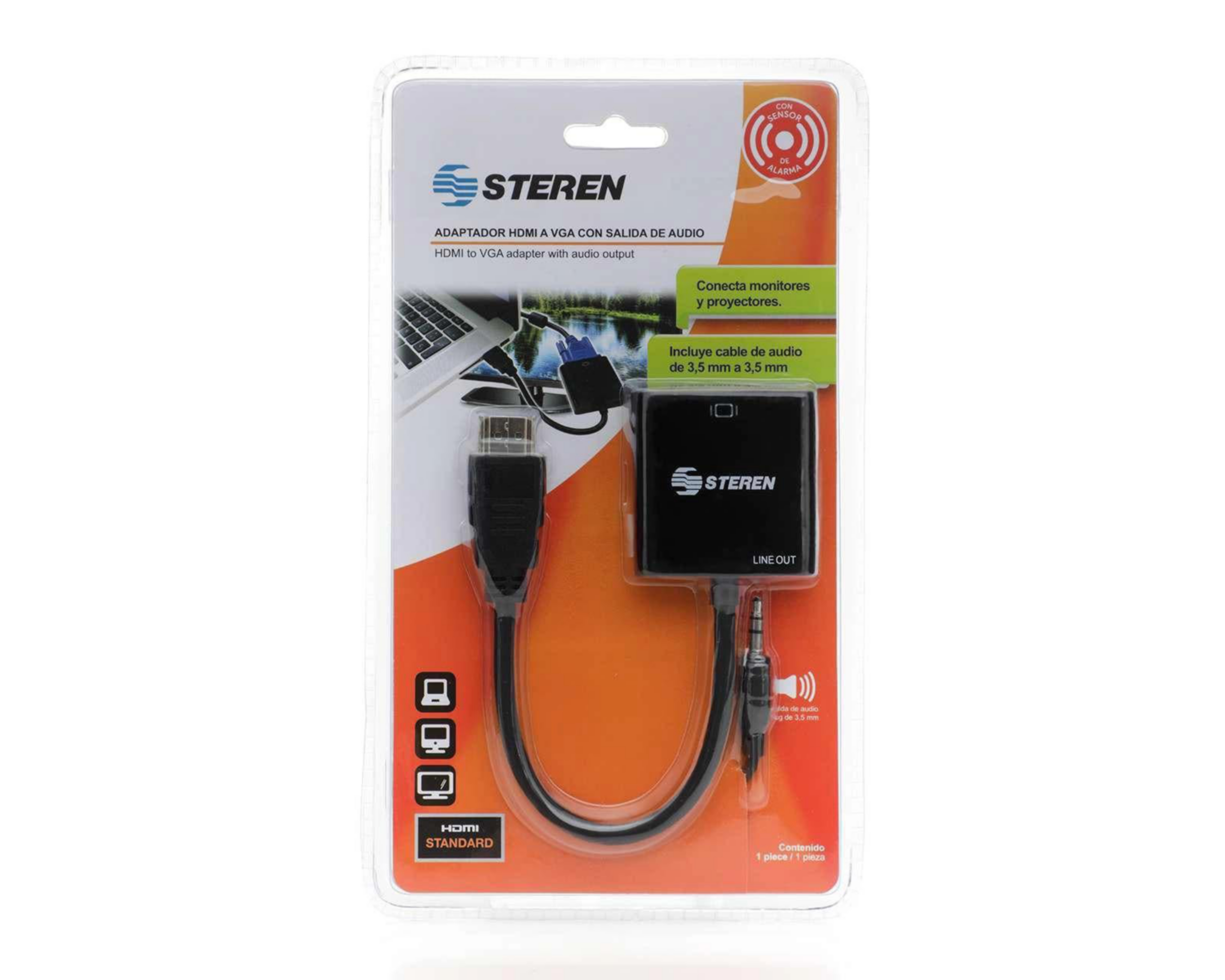 Foto 2 pulgar | Cable Adaptador HDMI a VGA Steren