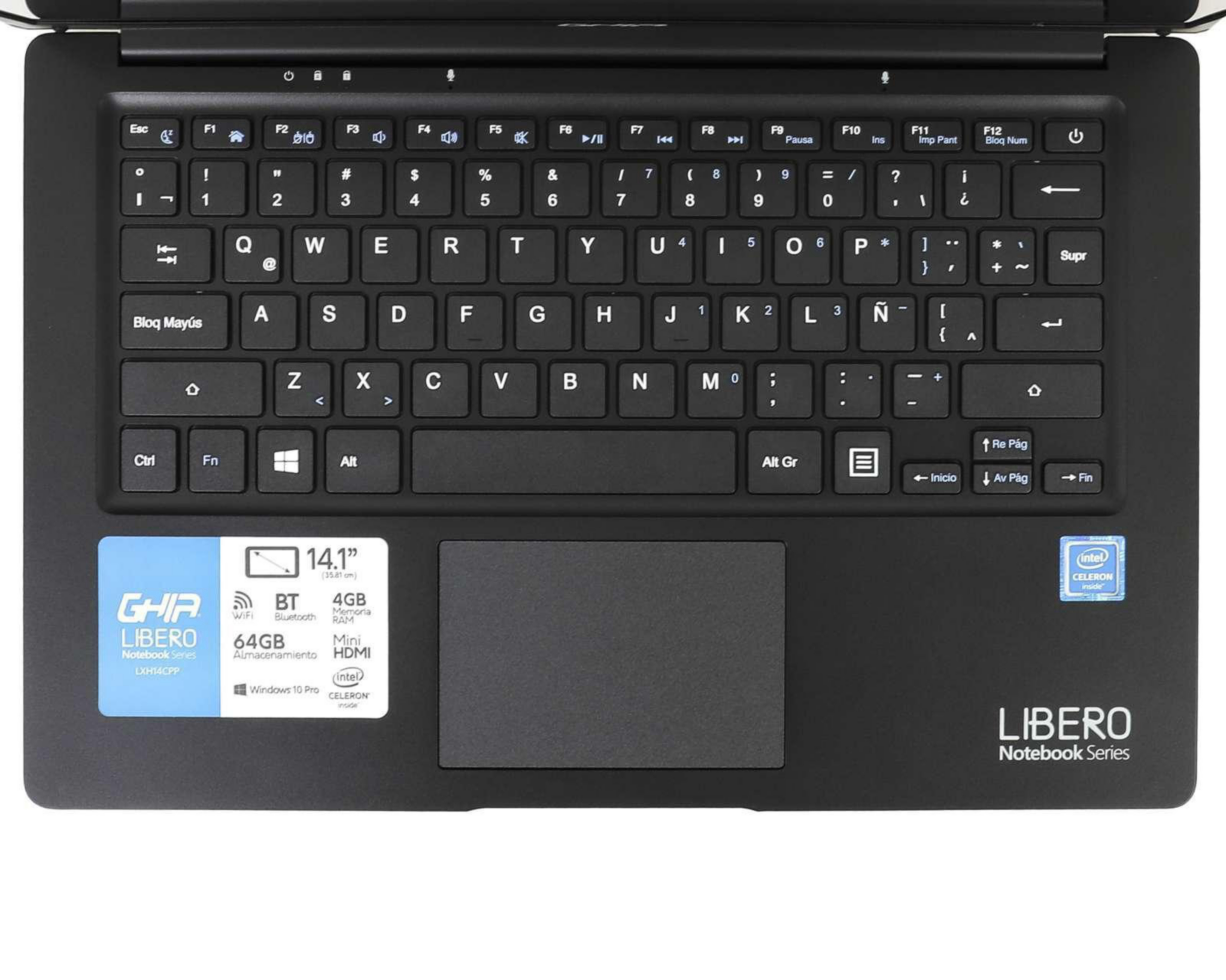 Foto 5 pulgar | Laptop Ghia NOTGHIA-302 14" Intel Celeron 4 GB RAM 64 GB SSD