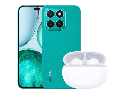 Foto 1 | Movistar Honor X8c 256 GB Verde con Choice Earbuds X7i