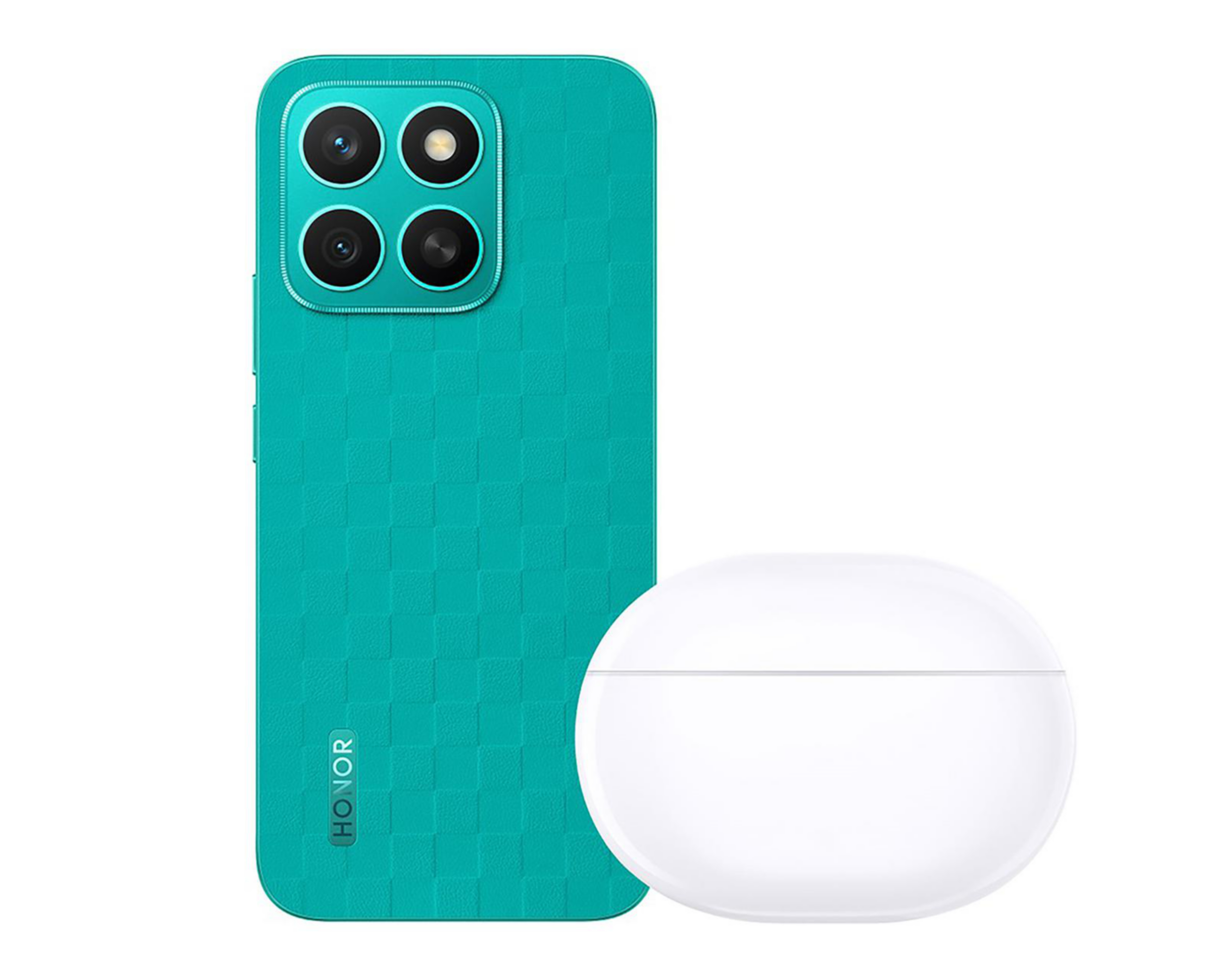 Foto 2 | Movistar Honor X8c 256 GB Verde con Choice Earbuds X7i