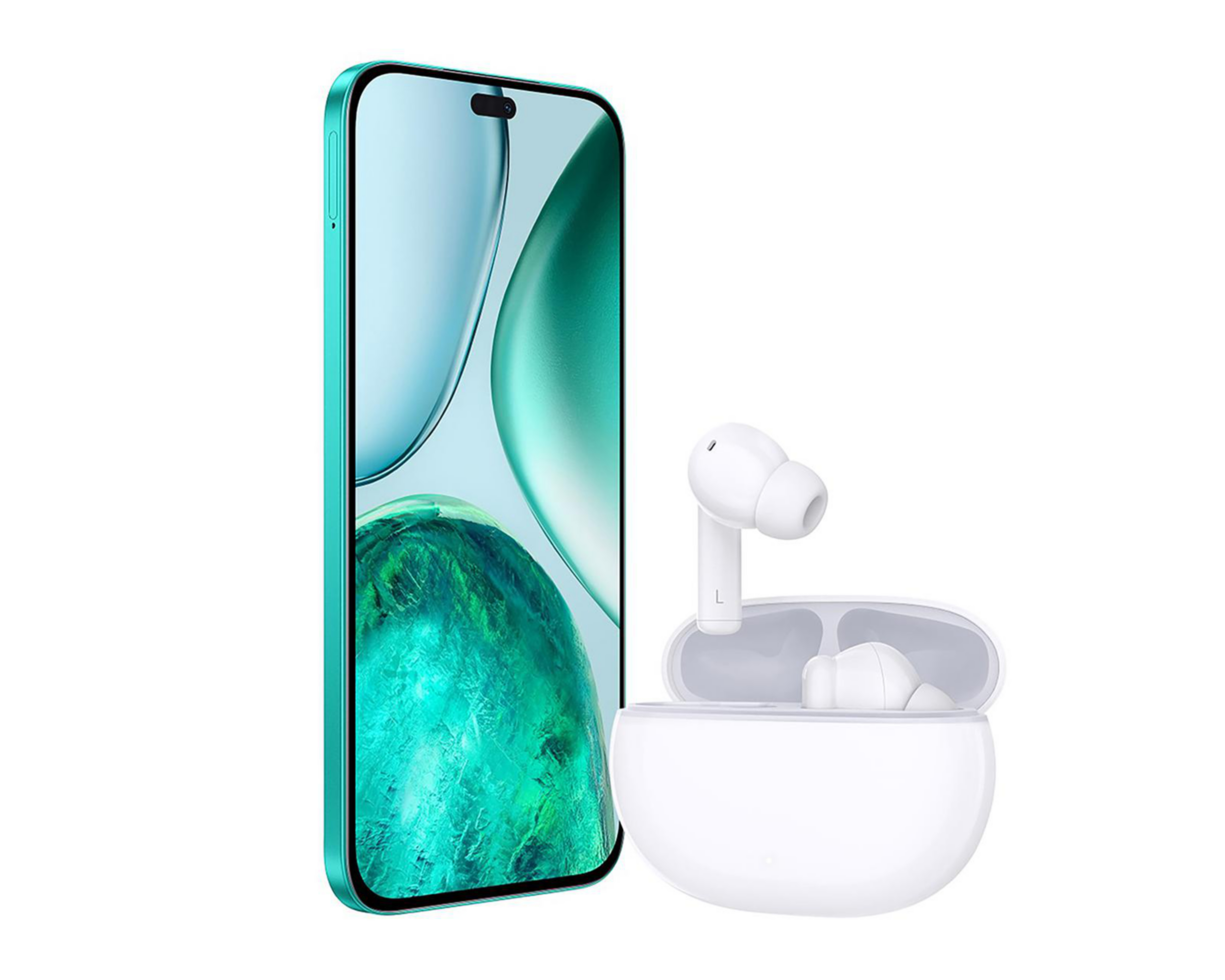 Foto 4 | Movistar Honor X8c 256 GB Verde con Choice Earbuds X7i
