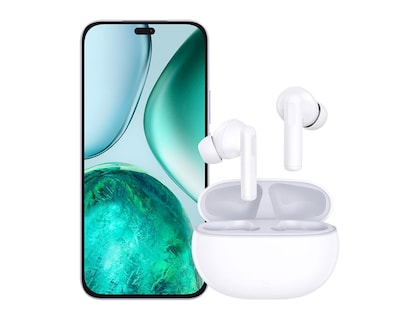 Foto 3 | Movistar Honor X8C 256 GB Morado + Honor Choice Earbuds X7i