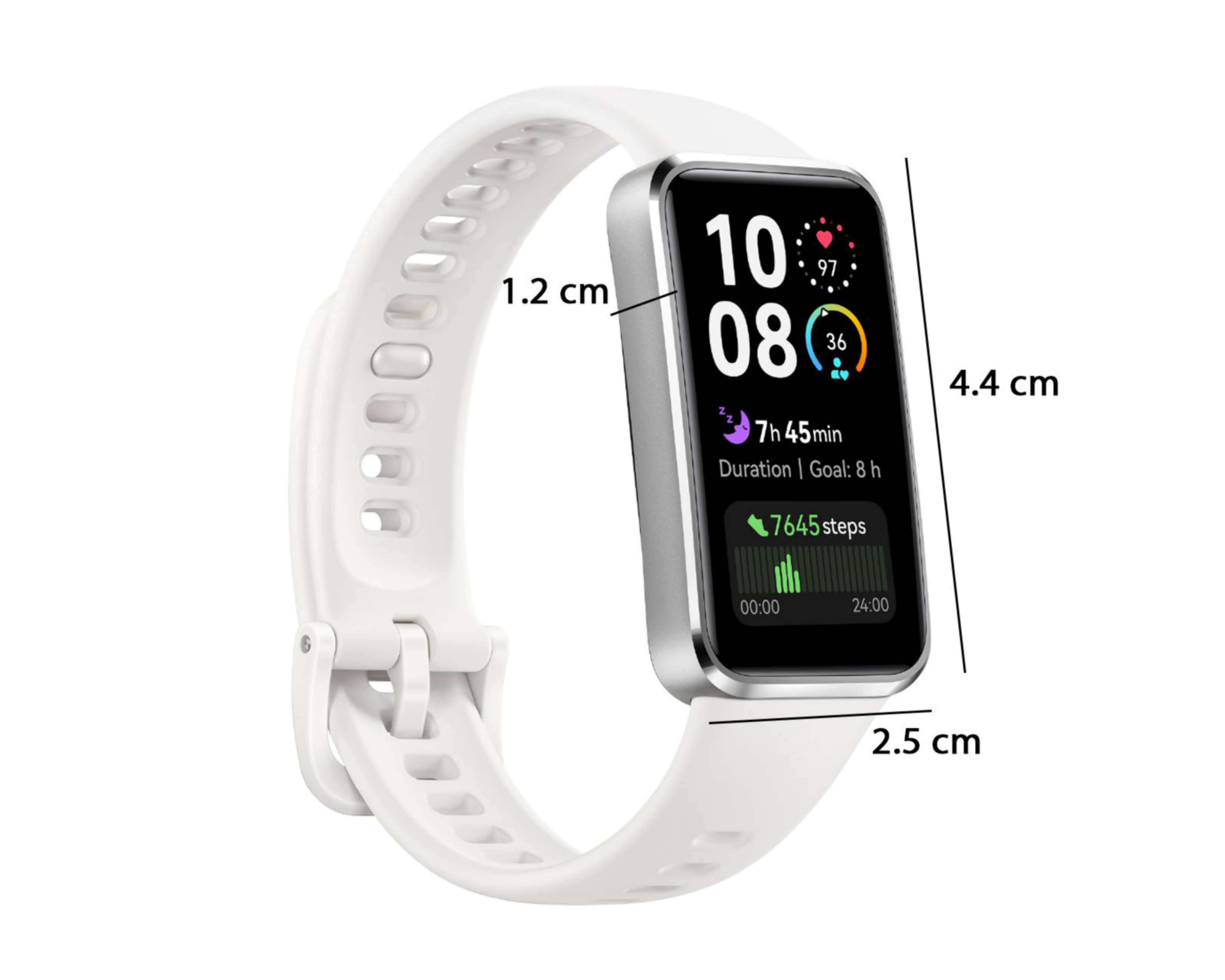 Foto 7 pulgar | Fitband Huawei Band 10 44 mm Blanco