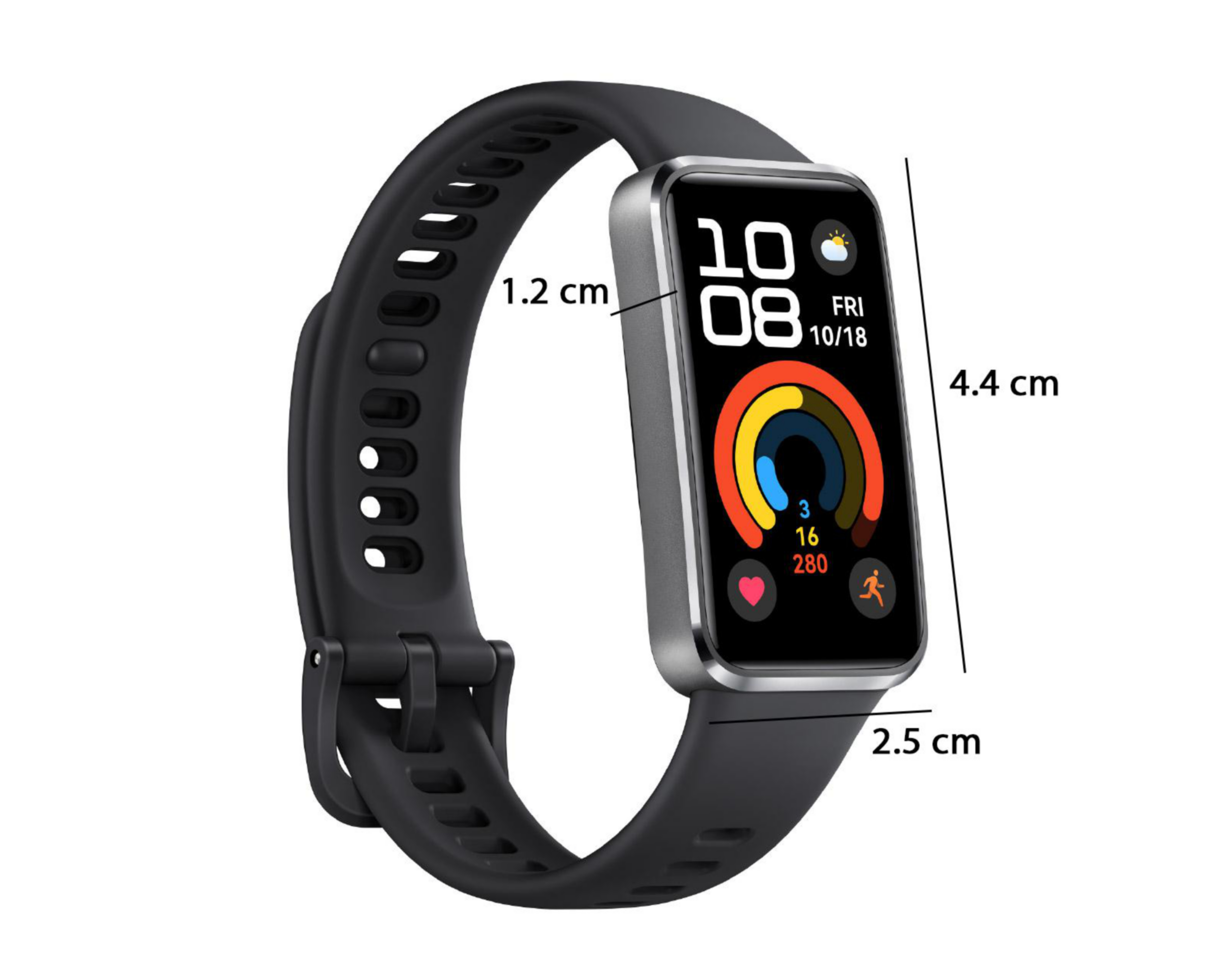 Foto 7 pulgar | Fitband Huawei Band 10 44 mm Negro