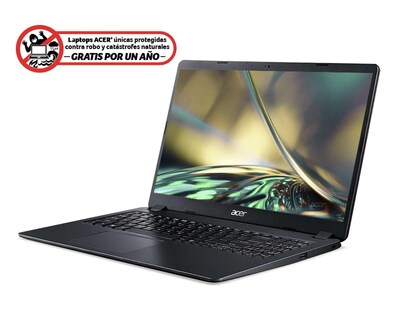 Foto 2 | Laptop Acer A315-56-353V 15.6" Intel Core i3 8 GB RAM 512 GB SSD Negra