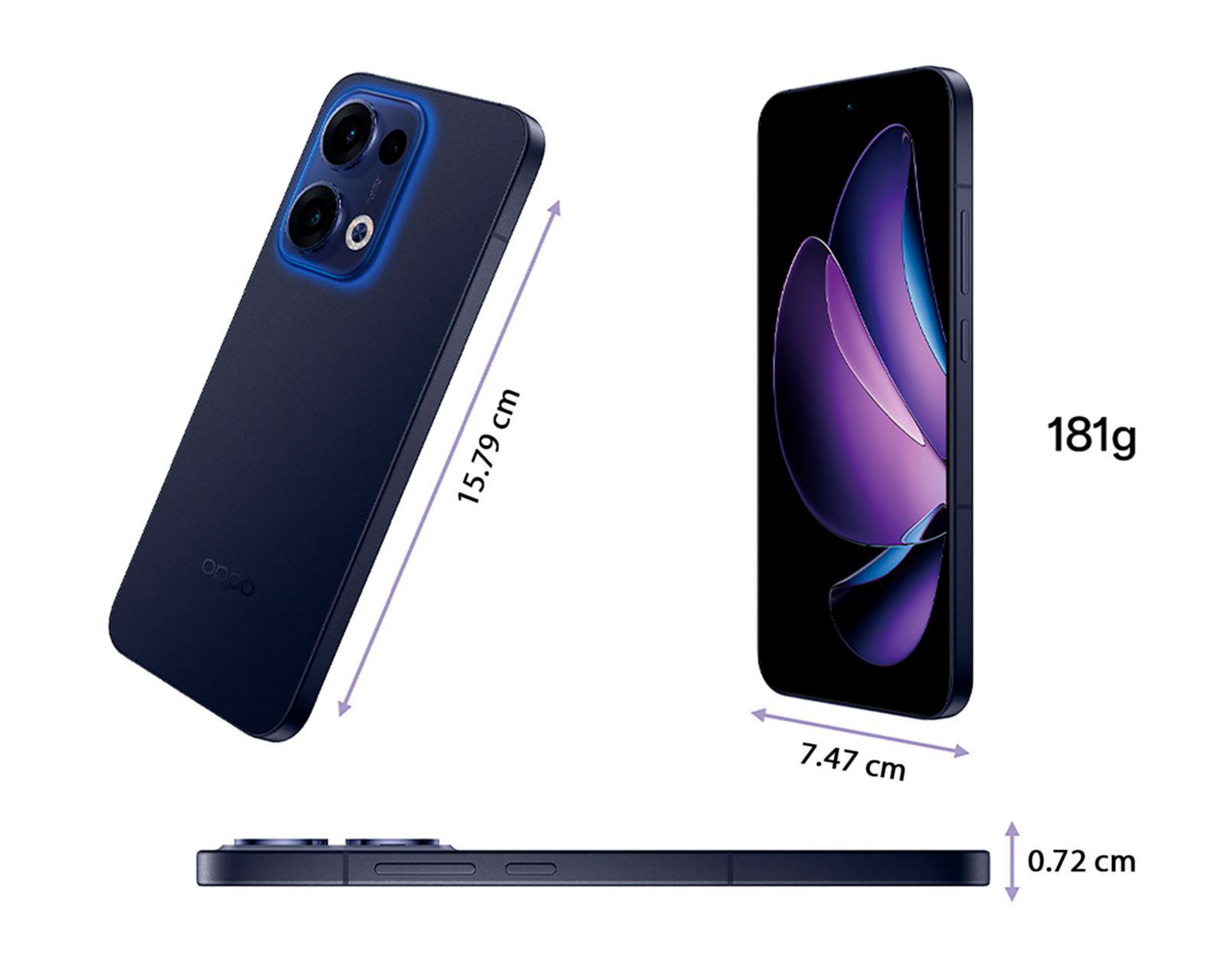 Foto 6 pulgar | Telcel OPPO Reno 13 5G 512 GB Azul