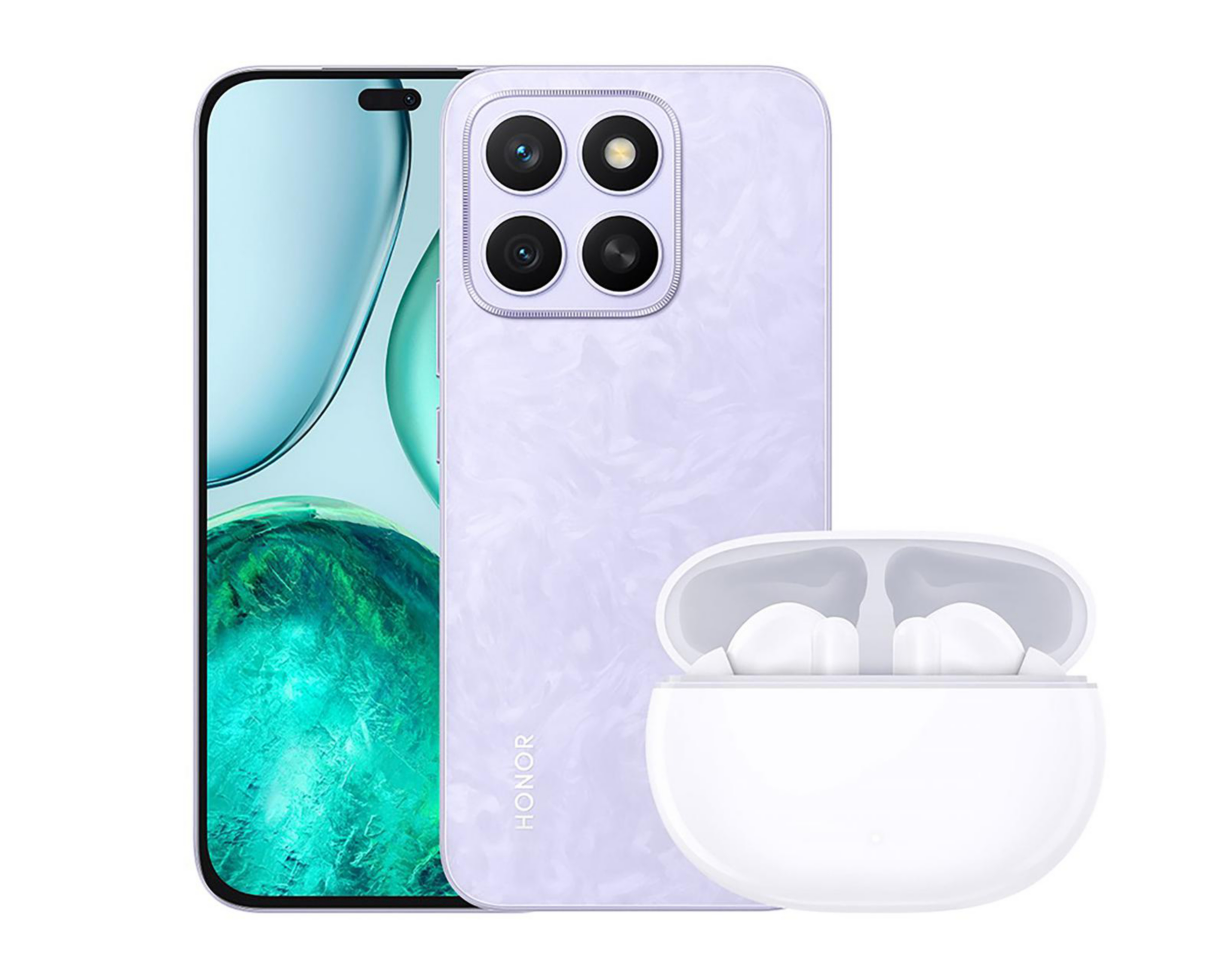 AT&T/Unefon Honor X8C 256 GB Morado + Audífonos $6,999