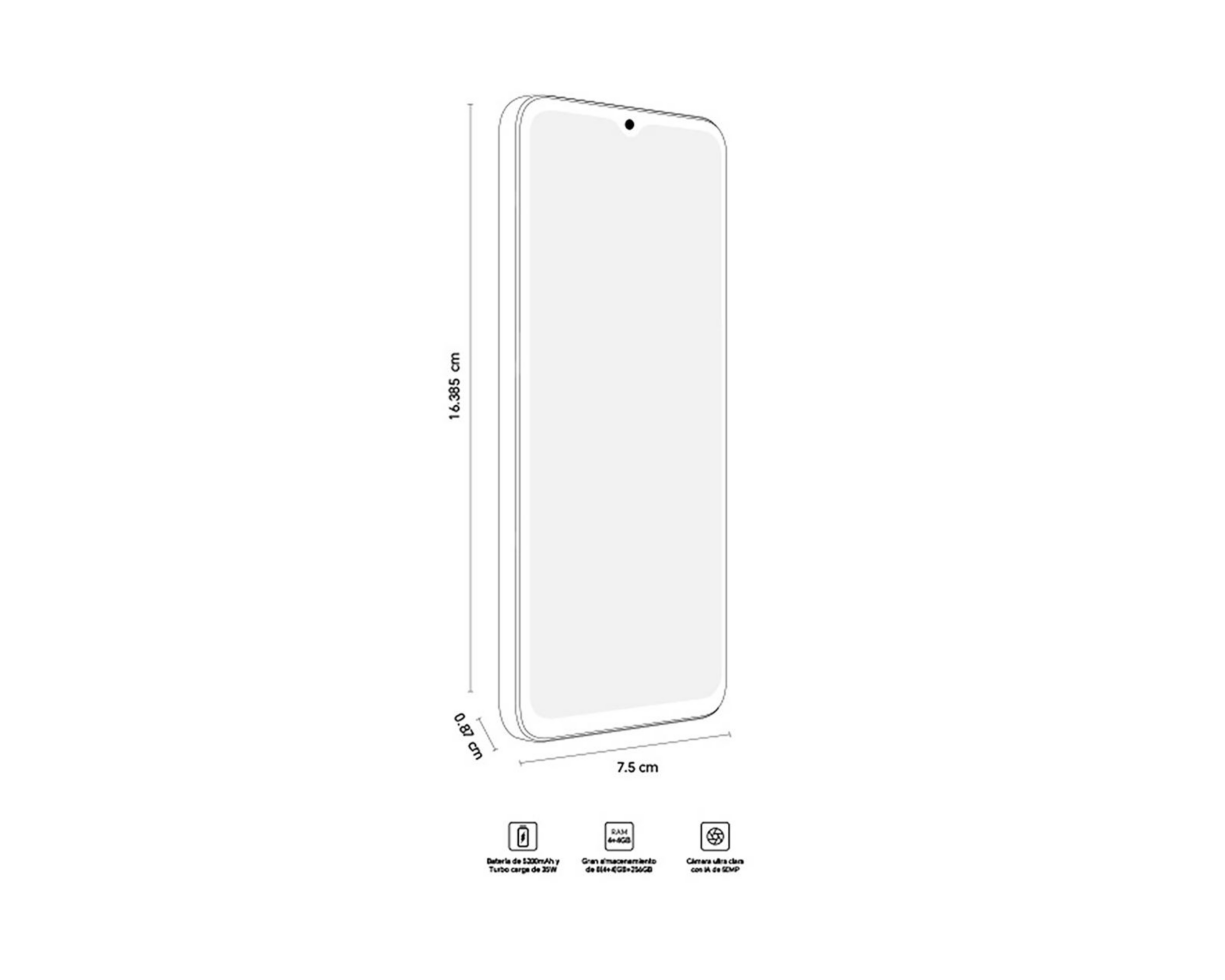 Foto 7 pulgar | Movistar Honor X5B Plus 256 GB Azul