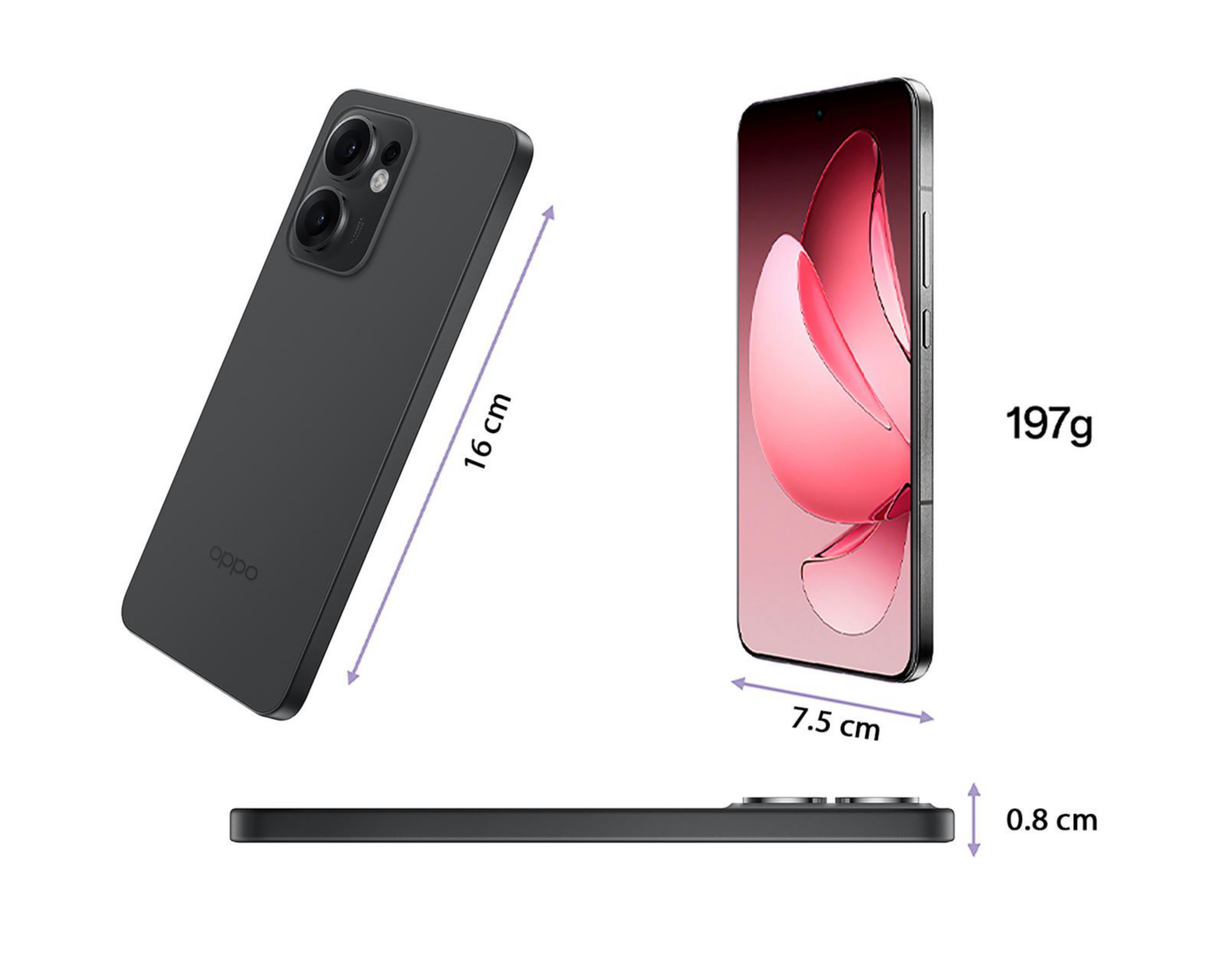 Foto 6 pulgar | Telcel OPPO Reno 13 F 5G 256 GB Gris