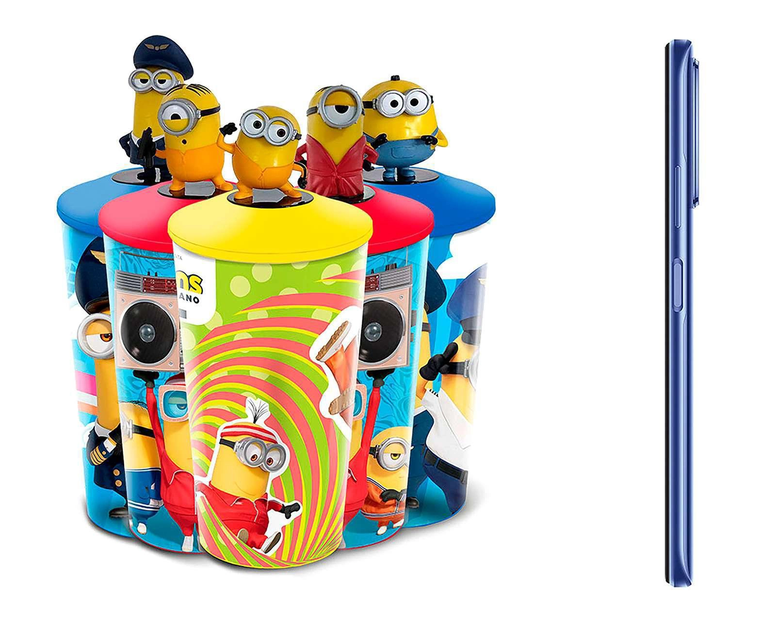Foto 5 pulgar | Telcel Huawei Nova Y70 128 GB Azul + Vaso Minions