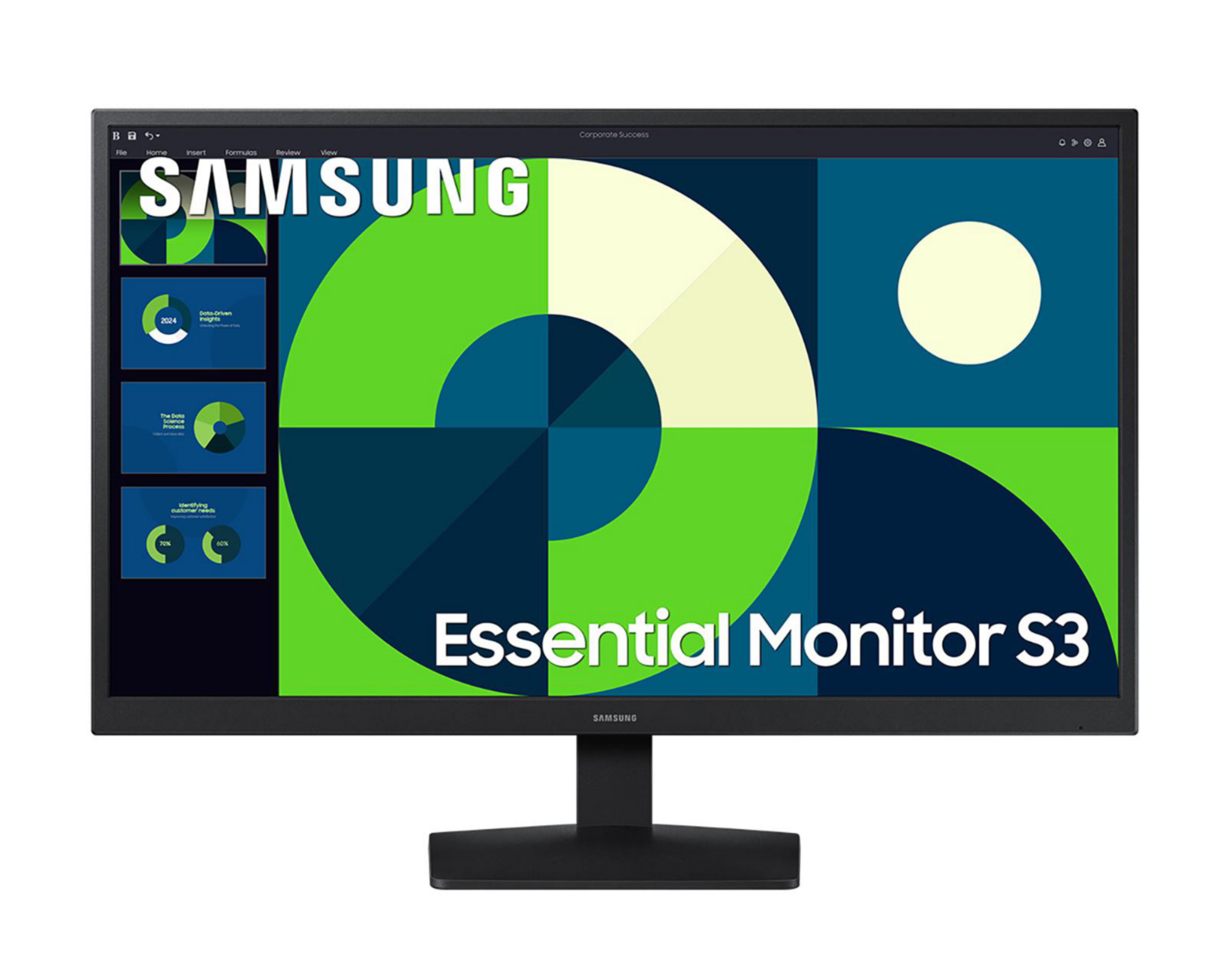 Foto 2 pulgar | Monitor Samsung Essential S3 24 Pulgadas Full HD 75 Hz
