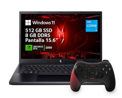 Foto 1 | Laptop Gamer Acer Nitro V 15 15.6 Pulgadas Windows 11 Inter Core i5 Nvidia Geforce Rtx 2050 8 GB RAM 512 SSD Negra