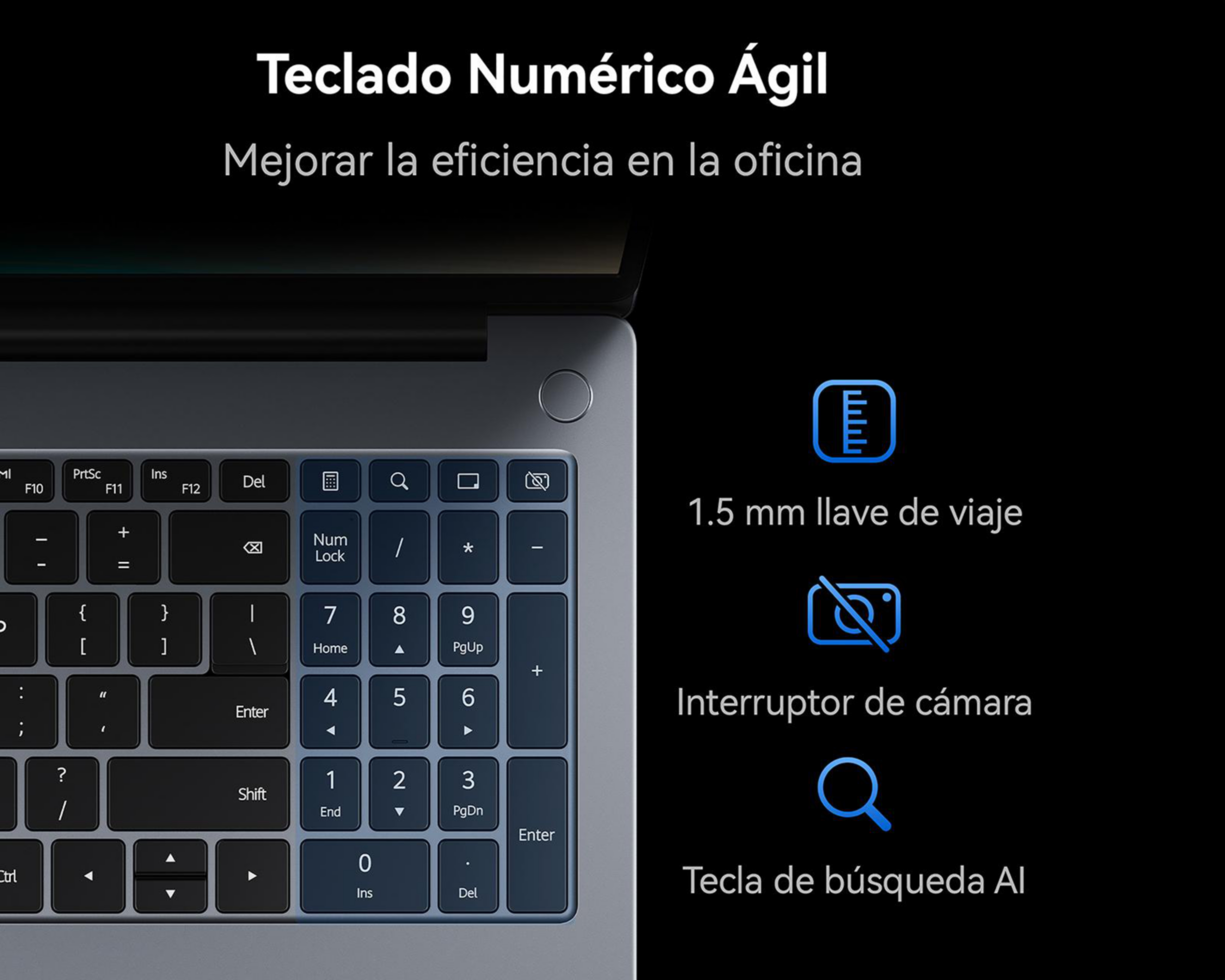 Foto 8 pulgar | Laptop Huawei MateBook D16 16 Pulgadas Windows 11 Intel Core i5 16 GB RAM 1 TB SSD Plateado