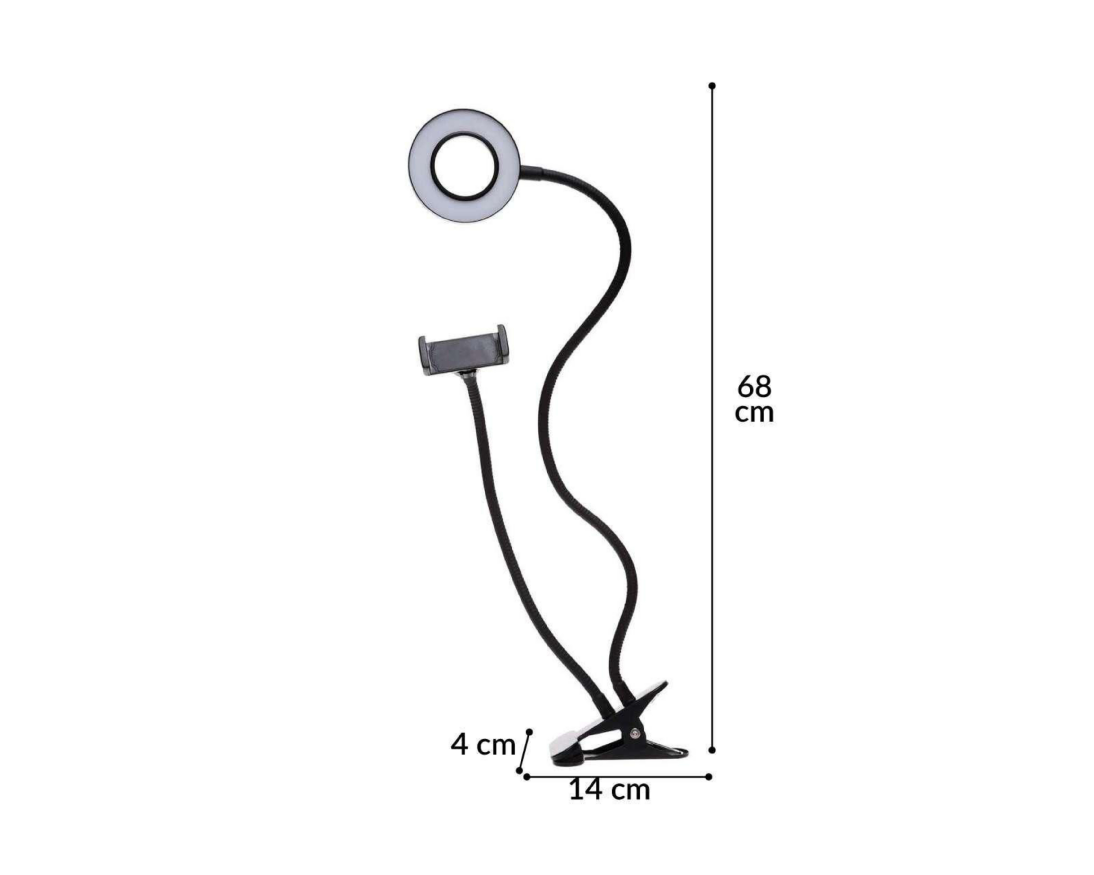 Foto 6 pulgar | Aro de Luz Blob 3.5" con Pinza