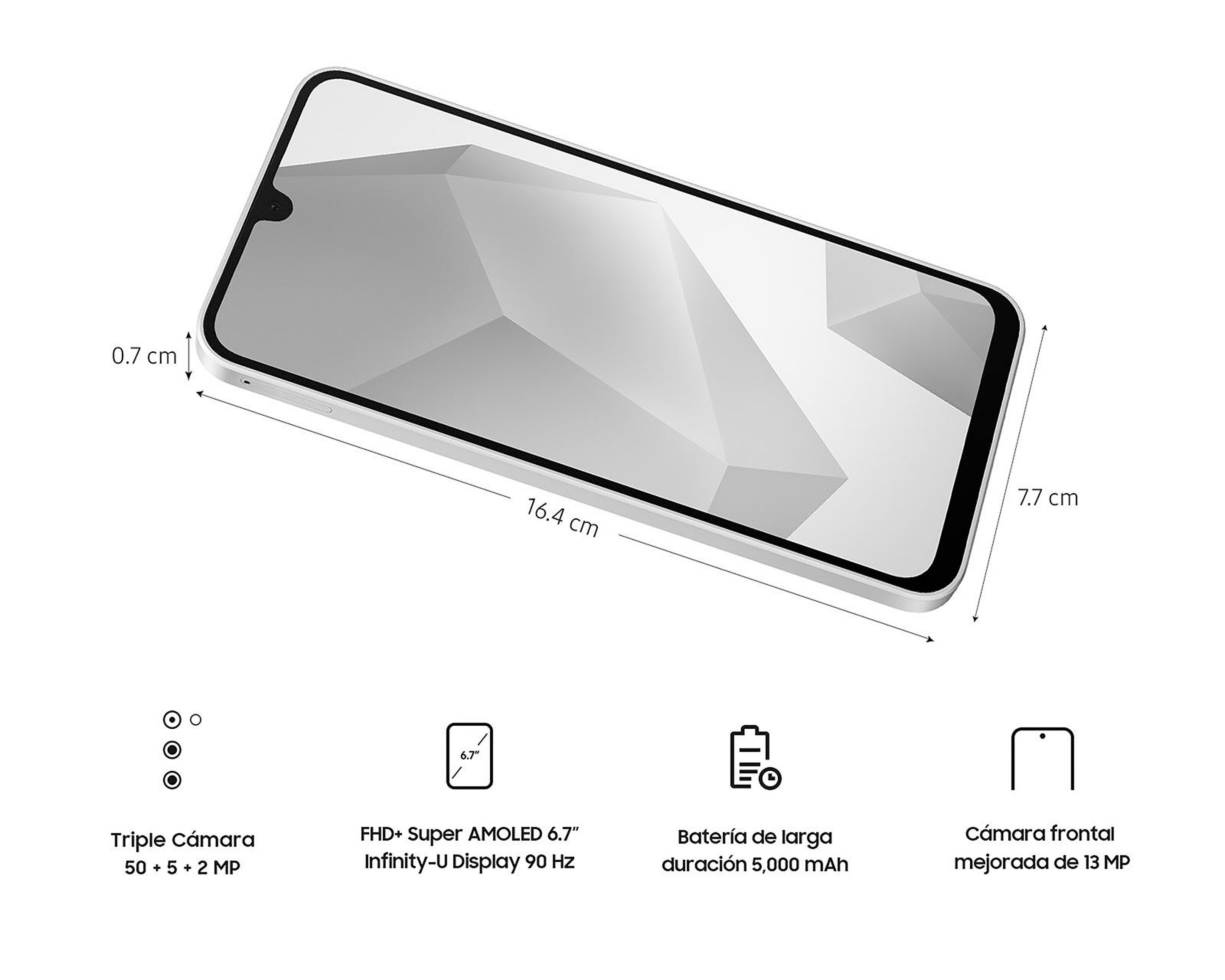 Foto 10 pulgar | AT&T Samsung Galaxy A16 128 GB Verde