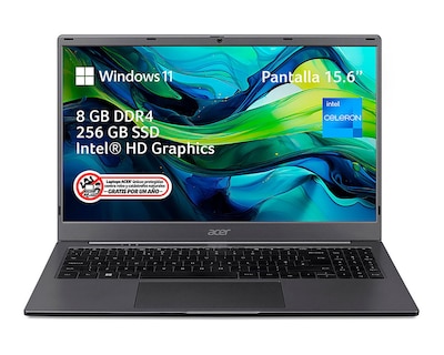 Foto 2 | Laptop Acer Aspire Lite 15 AL15-31P-C2MZ 15.6 Pulgadas Windows 11 Home Intel Celeron 8 GB RAM 256 GB Gris