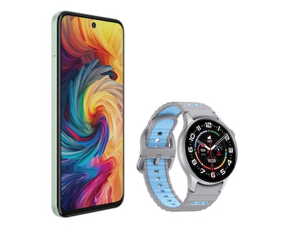 Foto 3 | Telcel ZTE Axon 70 256 GB Verde + Smartwatch