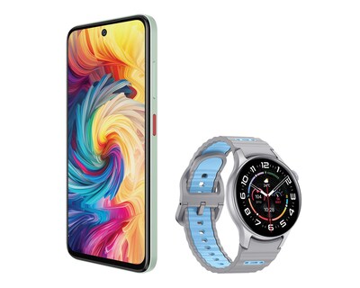Foto 4 | Telcel ZTE Axon 70 256 GB Verde + Smartwatch