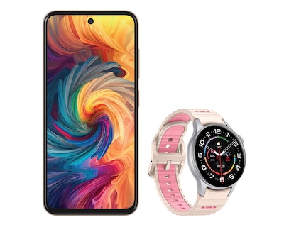 Foto 2 | Telcel ZTE Axon 70 256 GB Dorado + Smartwatch